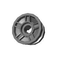 Lego part (ชิ้นส่วนเลโก้) No.50944  Wheel 11mm D. x 6mm with 5 Spokes