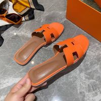 New Brand Slippers Flat Luxury Outdoor Beach Flip Flops Female Sandals Trend Design Slides Shoes Woman Big Size