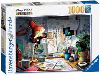 จิ๊กซอว์ Ravensburger - Disney Pixar, The Artists Desk 1000 piece (ของแท้ มีสินค้าพร้อมส่ง)