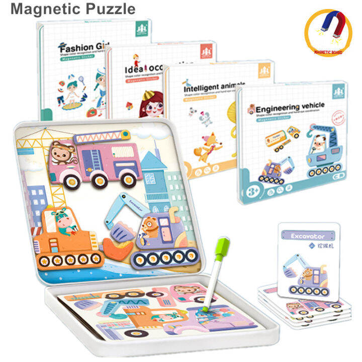 Puzzle Book Mix and Match Game for Creativity and