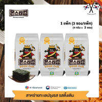 สาหร่ายเกาหลีทะเลรสดั้งเดิม monster gim original ผสมน้ำมันงา(4g./pack)