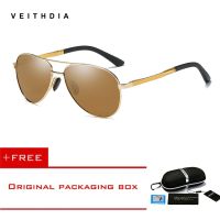 VEITHDIA nd Mens Pilot Polarized Sunglasses men Alloy Frame Driving Glasses