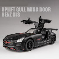 132ล้อแม็ก D Iecast SLS AMG จำลองรถสปอร์ตรุ่นของเล่นดึงกลับแสงเสียงโลหะยานพาหนะคอลเลกชันรถยนต์สำหรับเด็กของขวัญ