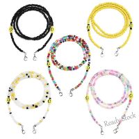 【hot sale】 ◐♚☂ B55 New Mask Anti-drop Chain Smiley Face Color Hanging Neck Mask Rope Anti-lost Necklace Glasses Chain Dual-use Kid Mask Chain