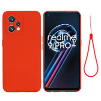 BJONE เคสซิลิโคนเหลวหรูหราสำหรับ Realme 9 Pro Plus 5G,เคสยางเรียบสีลูกกวาดสำหรับ Realme 9 Pro Plus 5G