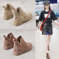 Strangest Candy【Free Shipping ส่งฟรี】 Sepatu BOOT Pendek ของผู้หญิงรองเท้าบูท Martin ฉบับภาษาเกาหลี2023แฟชั่นแบบใหม่ในฤดูใบไม้ร่วงรองเเท้าบูทจักรยานยนต์รองเท้าบูทเปลือยลำลอง