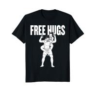 Kaus Jiu Jitsu-Free Hugs Jiujitsu 2019 Kaus Musim Panas Kaus Katun Lengan Pendek Pakaian Pria Kaus Konser S-4XL-5XL-6XL