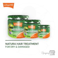 Lolane Natura Hair treatment โลแลน เนทูร่า สีเขียว ครีมหมักผม สำหรับผมแห้งเสีย ชี้ฟู ไร้น้ำหนัก มี 3 ขนาด