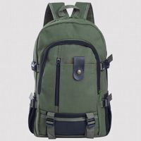 ▲☄✠ Men 39;s Canvas Backpack Large capacity Schoolbag Explosion Solid Color Rucksacks Fashion Casual Travel Sport Bag Backpack