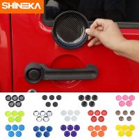 SHINEKA Penutup Mangkuk Pintu Untuk รถจี๊ป JK 2007-2017ABS Penutup Dekorasi Mangkuk Pengan Pintu Eksterior Mobil 2/4 Akori Pintu