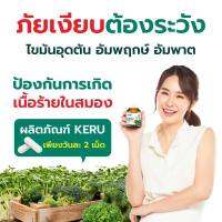 KENKI KERU (เคอิรุ) เคล บล็อคเคอร์รี่ วิตามินสำหรับคนไม่กินผักมีวิตามินบีรวม8ชนิด ดูแลสมองและความจำ 1 กระปุก มี 60 แคปซูล