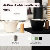 AIRFLOW Stainless steel double mouth cup 90ml ถ้วยตวงกาแฟ ถ้วยตวงสแตนเลส ถ้วยสแตนเลส