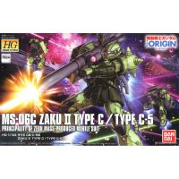 Bandai HG The Origin MS-06C Zaku II Type C-Type C-5 : 1136 LazGunpla