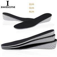 ∋☜✌ Unisex Height Increase Full Insoles for Men and Women 2/3/4 CM Up Memory Cotton Increased Cushion Invisible Inserts Support Pad