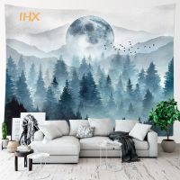 Forest Tree Tapestry Wall Hanging Boho Hippie Room Decor Nature Landscape Large Wall Tapestry Aesthetic Bedroom Decoration Home