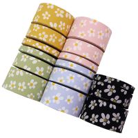 Double-Sided Flower Thicken Cloth Ribbon 5Yards M-21820-1401 38MM DIY Crafts Hairclip Apparel Accessories And Sewing Decorations Gift Wrapping  Bags