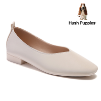 Hush Puppies_รองเท้าผู้หญิง รุ่น Sarah HP 8WCFB57C2W - สีขาว รองเท้าหนังแท้ รองเท้าลำลอง รองเท้าโลฟเฟอร์ รองเท้าแบบสวม-BEIGE