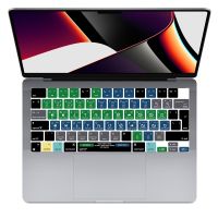 Hotkeys Keyboard Cover Skin for MacBook Air 13.6 A2681 M2/M1 Pro/Max Chip MacBook Pro 14/16" A2442 A2779 A2485 A2780 EU Layout Basic Keyboards