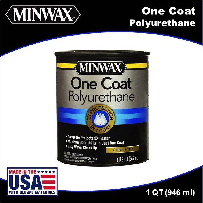 Minwax One Coat Polyurethane, 1 Quart (946 ml) Lazada PH