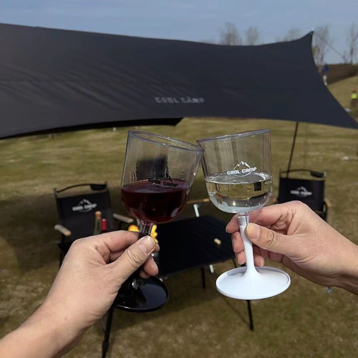 Resin Collapsible Wine Glass Portable Detachable Plastic Wine Glasses Fall  Resistance Shatterproof Reusable for Camping Outdoor