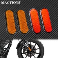 ❁ Motorcycle Front Fork Leg Reflector Cover Red/Yellow Reflector Warning Stickers Plastic For Victory Judge Hammer-S Hard-Ball