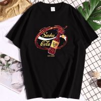 Senku Cola Ice Cold Printing T Shirts For Men Home Tshirts Retro Breathable Clothing Creative Mens T