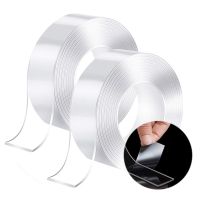 1/3/5M Transparent Double Sided Tape Nano Traceless Waterproof Tape Cleanable Fixed Carpet Socket Adhesive Bath Tapes Stickers