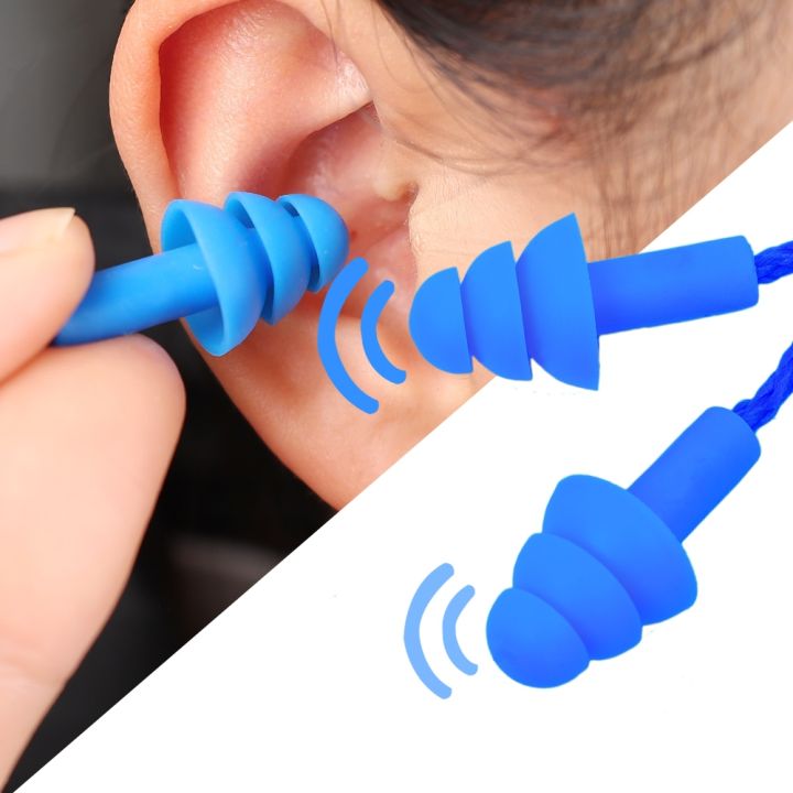 1box-anti-lost-earplugs-noise-reduction-silicone-soft-ear-plugs-waterproof