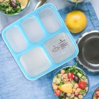 Portable Lunch Box Microwave Food Storage Container Student With Compartment Leakproof Sealed Lunch Box 5 Plastic