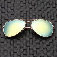 Uni Pilot Freme Sunglasses Men Women Metal Frame Blue Mirror Glasses