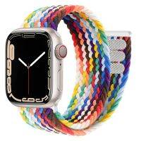 Strap For Apple watch band 44mm 40mm 45mm 41mm 42mm 38mm Nylon Braided Elastic Solo Loop belt bracelet iWatch serie 3 4 5 se 6 7 Straps