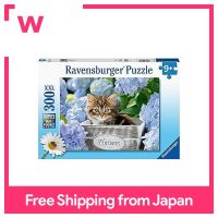 Ravensburger ตัวต่อจิกซอว์300ชิ้น-ดอกไม้และลูกแมว12894 5