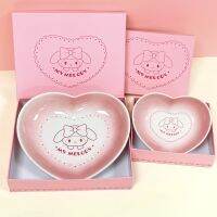 le creuset Melody Co-Branded Love Plate Dish Gift Valentines Day Cute Girl Heart Set