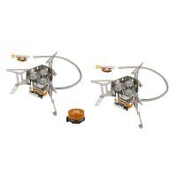 Outdoor Portable Three Head Stove Camping Windproof Stove Camping Picnic Outdoor Foldable Stove