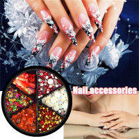 Mixed Ar Metal Squares Nail 6 Shell Pearl Sequins Jewelry Drill Disc Water Nail Art