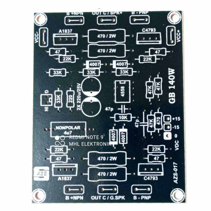 PCB DRIVER POWER AMPLIFIER GB 140W | Lazada Indonesia