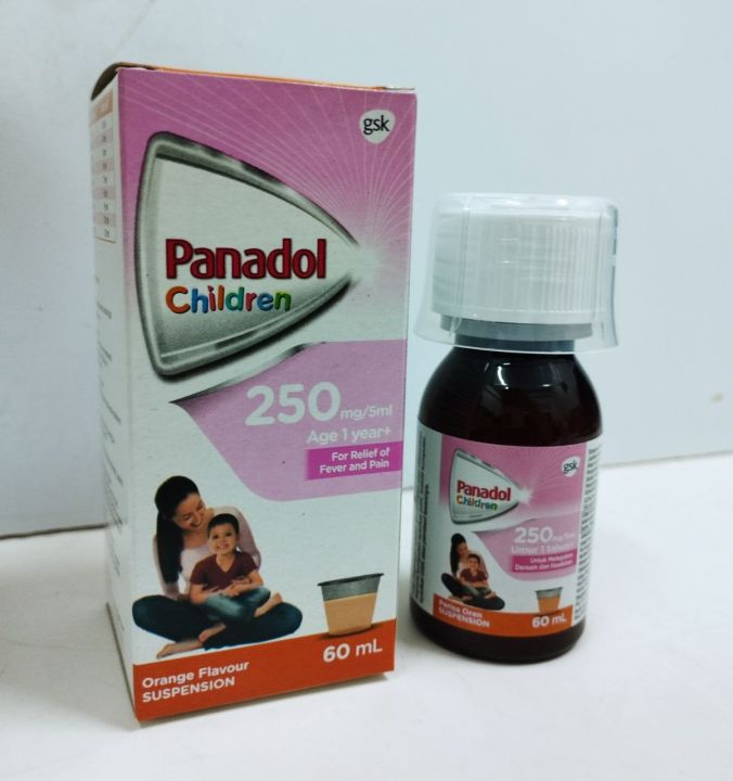 Panadol Children Orange Flavour 250mg/5ml (60ml) Exp: 02/2025 | Lazada