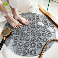 55cm Non-slip Round Bathroom Mat Safety Shower Bath Mat Plastic Massage Pad Bathroom Car Floor Drainage Suction cup Bath Mat