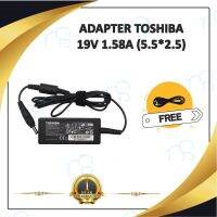 คุณภาพดี  ADAPTER NOTEBOOK TOSHIBA 19V 1.58A (5.5*2.5) / อะแดปเตอร์โตชิา + แถมสายไฟ มีการรัประกันคุณภาพ  ฮาร์ดแวร์คอมพิวเตอร์