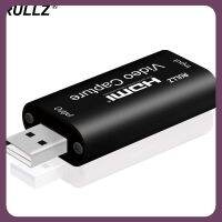 Rullz 4K HDMI USB การ์ดบันทึก1080P อุปกรณ์จับภาพเกมสำหรับพีซีบันทึกวิดีโอโทรศัพท์แอนดรอยด์สตรีมมิ่งถ่ายทอดสด