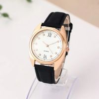 【July】 Factory direct sales Explosive foreign trade fashion leather strap quartz watch simple dial versatile ladies