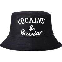 {You have a hat}แฟชั่นหมวกบักเก็ตผ้าฝ้าย COCAIN Amp; หมวกกันแดดตัวอักษรคาเวียร์สำหรับทุกเพศหมวกกันแดดหมวกชาวประมง Boonie Gorras กระดูกหมวดแก๊ป Pesca