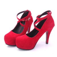 2019 fashion Rome suede high heels big size, womens shoes, wedding shoes pumps