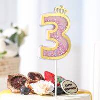 ；‘。、’ Happy Birthday Cake Topper 1St 2Nd Birthday Party Decoration Kids S Baby Shower Baking Supplies Number Cakes Dessert Decor