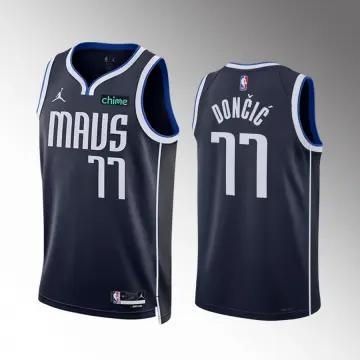 Youth Fanatics Branded Luka Doncic Navy Dallas Mavericks Fast Break Player Jersey - Statement Edition