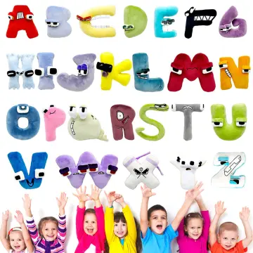 Alphabet Lore Plush Toy Stuffed Animal Plushie Doll Toys Gift Kids Children  26 English Letters Kids Birthday Gift (A-Z-0-9)