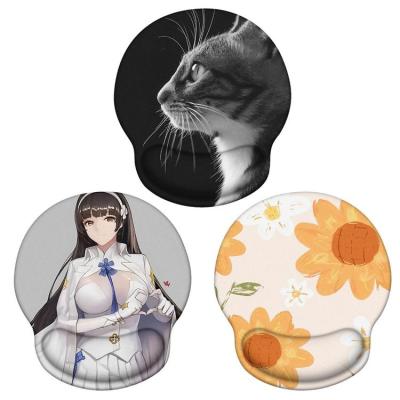 Mouse Pad With Wrist Rest Wrist Pad for Mouse Non-slip Wrist Pad Reduced Friction Non-slip Underside for Work Study Recreation And Game sincere