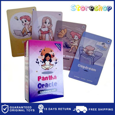 ไพ่ทาโรต์ Pantha OracleMysterious Divination Tarot Oracle Card Little Girl Tarot Cards Decks Board Game English Tarot Card Deck Women accepted