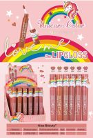 7883-03A ลิปจุ่ม Kiss Beauty ลิปสายฝอ ลิปเนื้อแมท ลิปกลอส ลิปกลอสโทนนุ้ดๆหน่อย ลิปกลอสจุ่ม กลิ่นหอมมาก