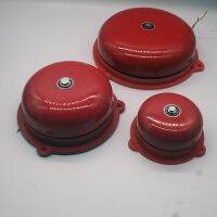 ﺴ✙□ RED fire control Tradition electric bell 4/6/8 inch AC 220V High DB Alarm Bell High Quality Door bell School Factory Bell